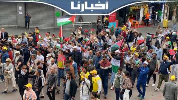 القضية الفلسطينية حاضرة بقوة في احتفالات فاتح ماي بالدار البيضاء